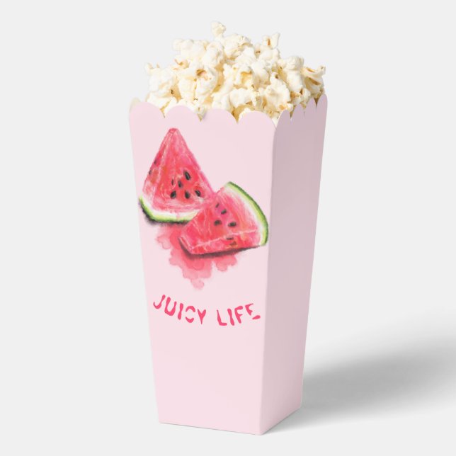 Sweet Watermelon Party Popcorn Box - Custom Text Geschenkschachtel (Geplatzt)