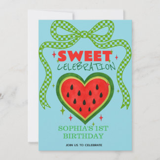 Sweet Watermelon Ribbon Sommer Einladung