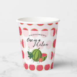 Sweet Watermelon Ribbon Sommer Einladung Pappbecher