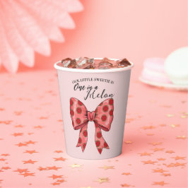 Sweet Watermelon Ribbon Sommer Pappbecher