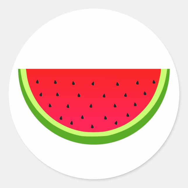 Sweet Watermelon Runder Aufkleber (Vorderseite)