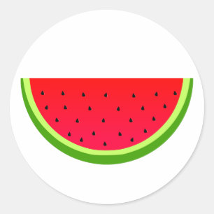 Sweet Watermelon Runder Aufkleber