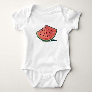 Sweet Watermelon Slice Baby Strampler