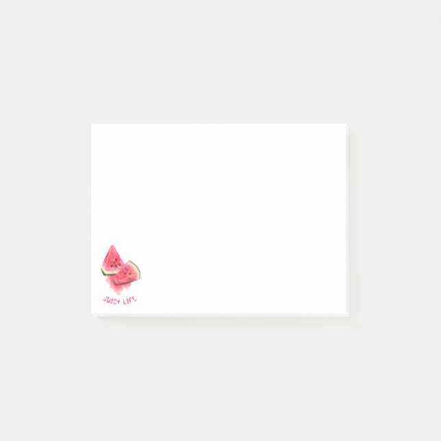 Sweet Watermelon Sticky Notes - Custom Text Post-it Klebezettel (Vorderseite)