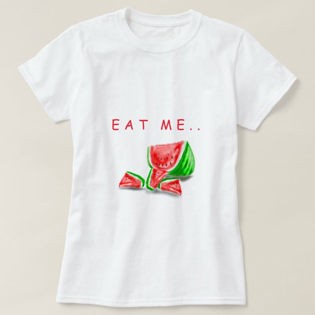 Sweet Watermelon T - Shirt Funny - Benutzerdefinie (Design vorne)