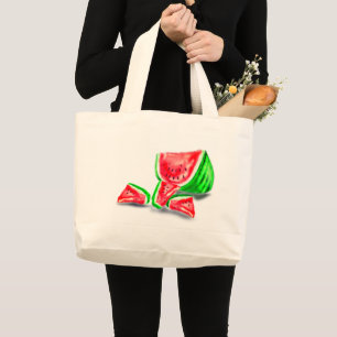 Sweet Watermelon Tote Bag - Geschmackvoll Jumbo Stoffbeutel