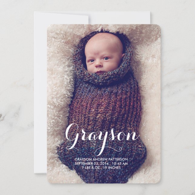 Sweet Welcome Deux Faire-part de naissance photo m (Devant)