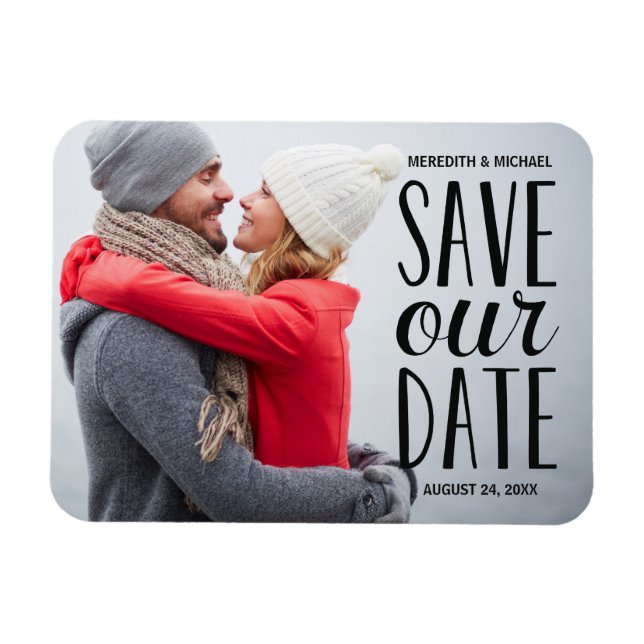 Sweet Whimsy | FOTO SAVE THE DATE Magnet (Horizontal)