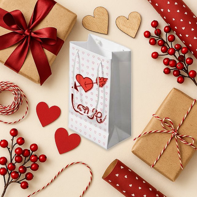 Sweet White Pink Arrow Herz Liebe Kleine Geschenktüte (Von Creator hochgeladen)