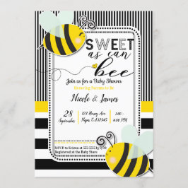 Sweet wie kann BEE Baby Shower Gender Reveal Einladung