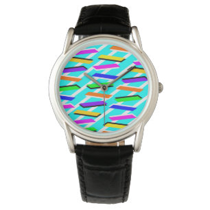 Sweet Wild Turqouise Pattern Armbanduhr