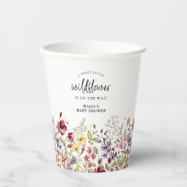 Sweet Wildblume Babydusche Pappbecher
