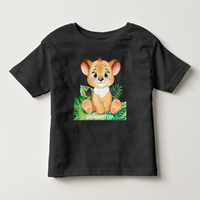 Sweet Wildlife Lion Kleinkind T-shirt (Vorderseite)