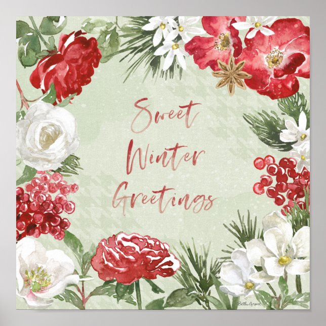 Sweet Winter Greetings Poster (Vorne)