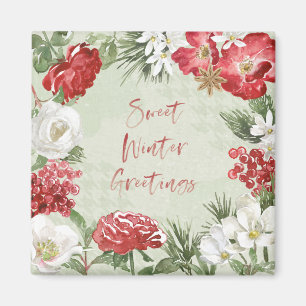Sweet Winter Gruß Magnet
