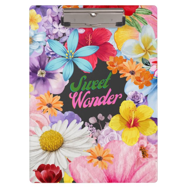 Sweet Wonder Klemmbrett (Vorderseite)
