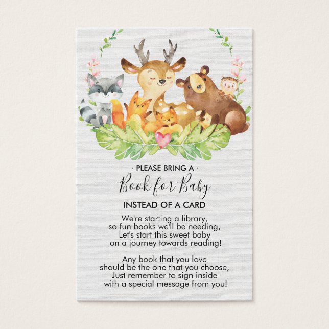 Sweet Woodland Animals Book for Baby Enclosure (Vorderseite)