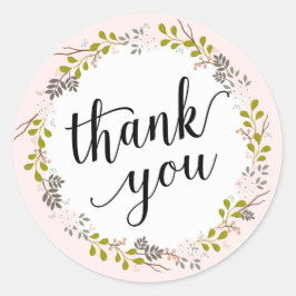 Sweet Woodland Floral Garden Danke Sticker