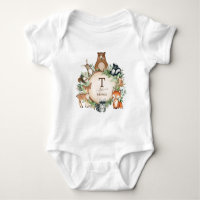 Sweet Woodland Forest Friends Custom Monogram