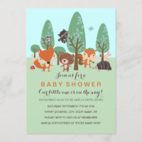 Sweet Woodland Friends Kinderdusche einladen