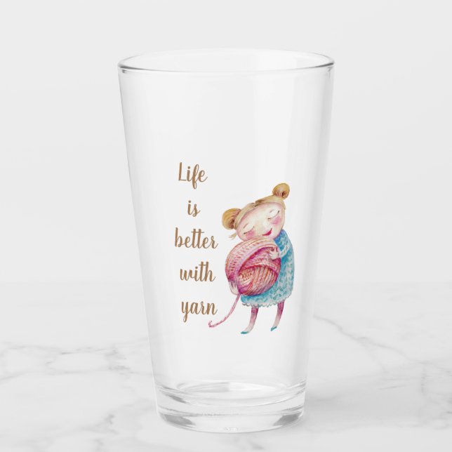 Sweet Yarn Lover Ale Glas (Vorderseite)