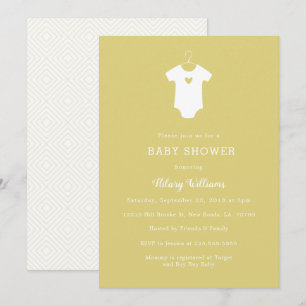 Sweet Yellow Baby Shower Einladungen