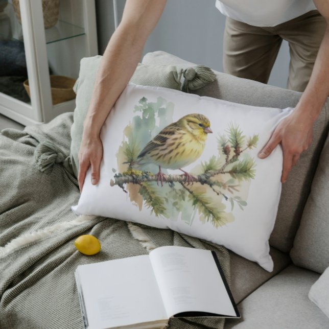 Sweet Yellow Bird Dekokissen (Von Creator hochgeladen)