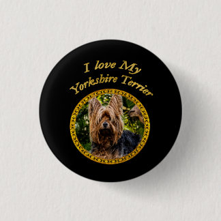 Sweet Yorkshire Terrier Button