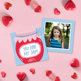 Sweet you are my Jam Valentine's Classroom Foto Mitteilungskarte