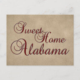 Sweet Zuhause Alabama Post Card Postkarte