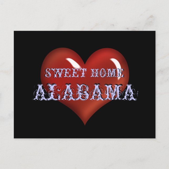 Sweet Zuhause Alabama Post Card Postkarte (Vorderseite)