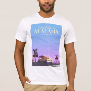 "Sweet Zuhause" Alabama Reiseplakat T-Shirt