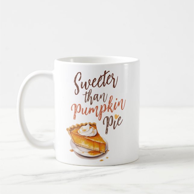 Sweeter als Pumpkin Gewürz, Fall Vibes Kaffeetasse (Links)