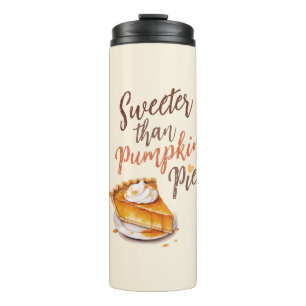 Sweeter als Pumpkin Pie - Fall Pumpkin Gewürzkuche Thermosbecher