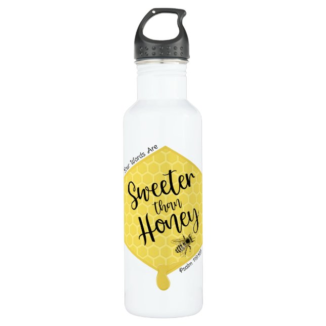 Sweeter Than Honey Edelstahlflasche (Vorderseite)