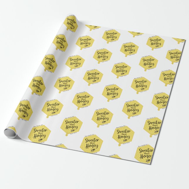 Sweeter Than Honey Geschenkpapier (Ungerollt)