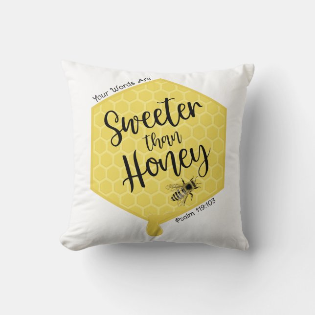 Sweeter Than Honey Kissen (Vorderseite)