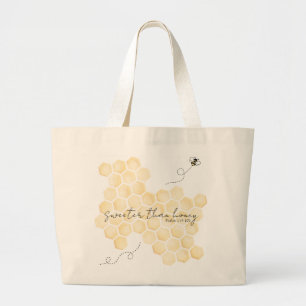 Sweeter Than Honey Tote Bag Jumbo Stoffbeutel