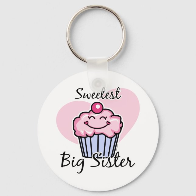 Sweetest Big Sister Schlüsselanhänger (Vorderseite)
