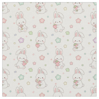 Sweetest Dreams: Kawaii Bunny and Strawberry Stoff
