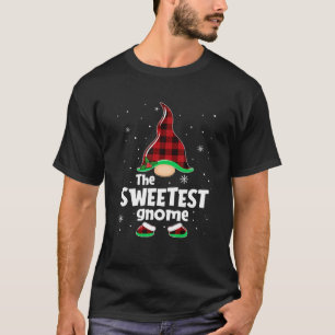 Sweetest Gnome Buffalo Pläd Matching Family Chris T-Shirt