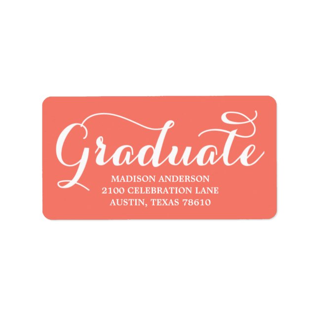 Sweetest Grad | Abschluss-Adresskennzeichnung Adressaufkleber (Vorne)