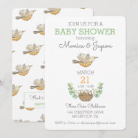 Sweetest Mama Bird Fliegen über Nest Baby Shower I