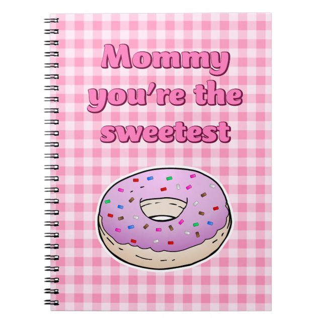 Sweetest Pink Donut Notizblock (Vorderseite)
