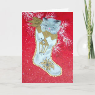 Sweetest Vintag Mitte Jahrhundert Weihnachten Kätz