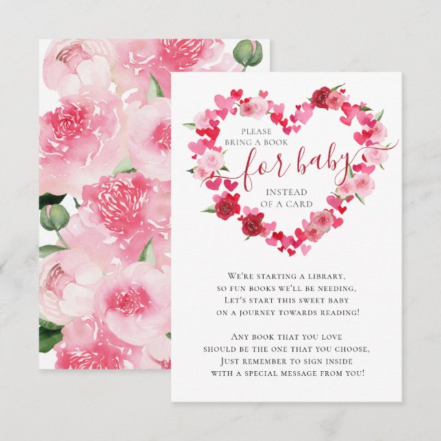 Sweetheart Baby Showbook Begleitkarte (Vorne/Hinten)