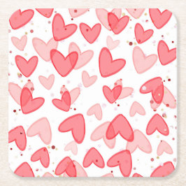 Sweetheart Baby Shower Valentine  Rechteckiger Pappuntersetzer