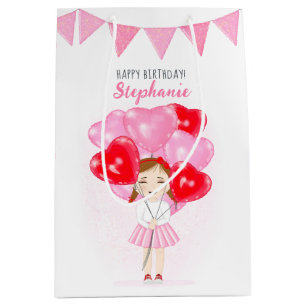 Sweetheart Balloon Birthday Mittlere Geschenktüte