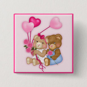Sweetheart Bears Button