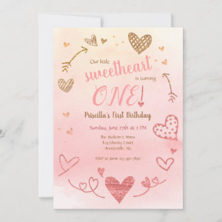 Sweetheart Birthday Party Einladung